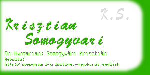 krisztian somogyvari business card